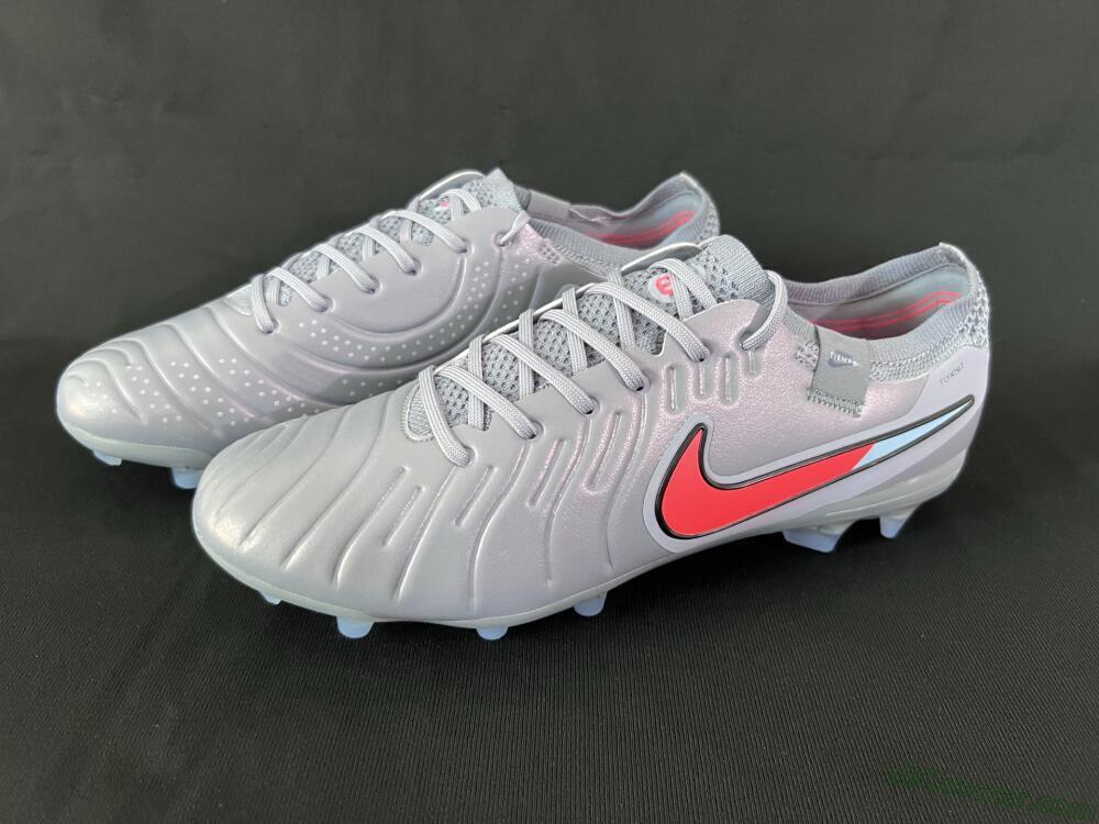 Nike Tiempo Legend 10 Elite FG Firm Ground Soccer Cleats - Blue/Jade/Red