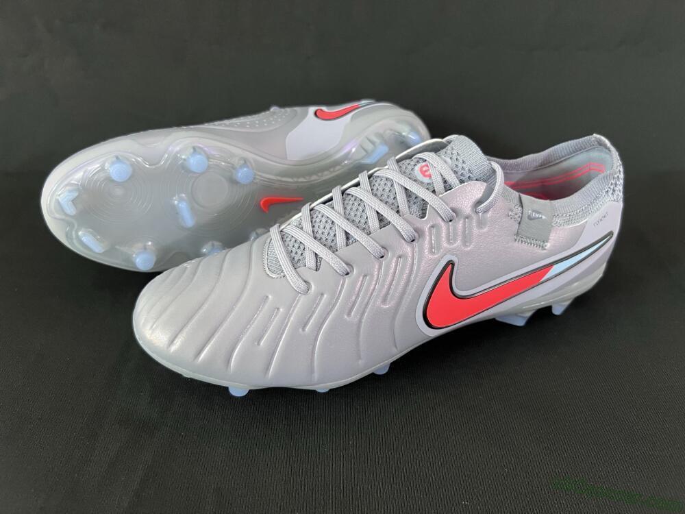 Nike Tiempo Legend 10 Elite FG Firm Ground Soccer Cleats - Blue/Jade/Red