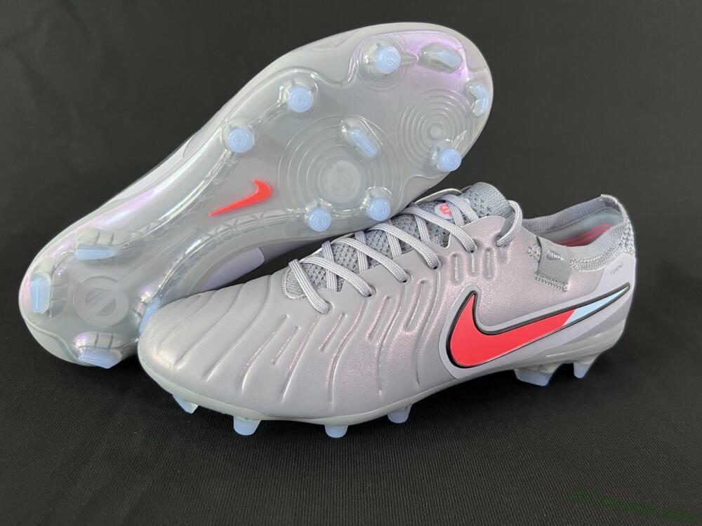 Nike Tiempo Legend 10 Elite FG Firm Ground Soccer Cleats - Blue/Jade/Red