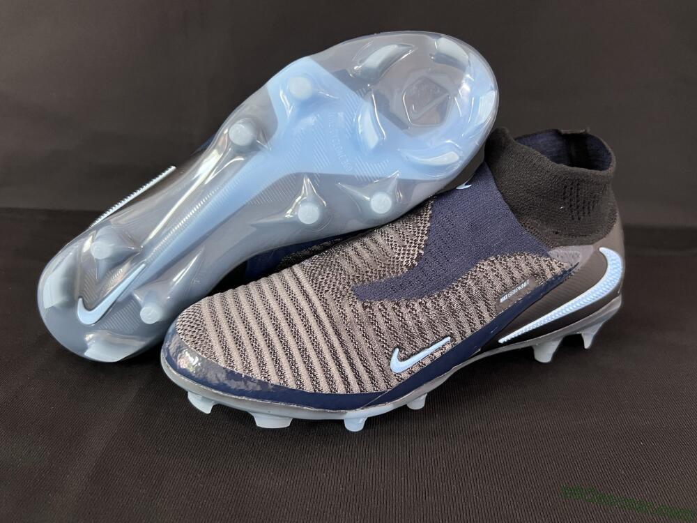 Nike Phantom 6 Elite High FG Firm Ground Soccer Cleats - Silver/White/Black