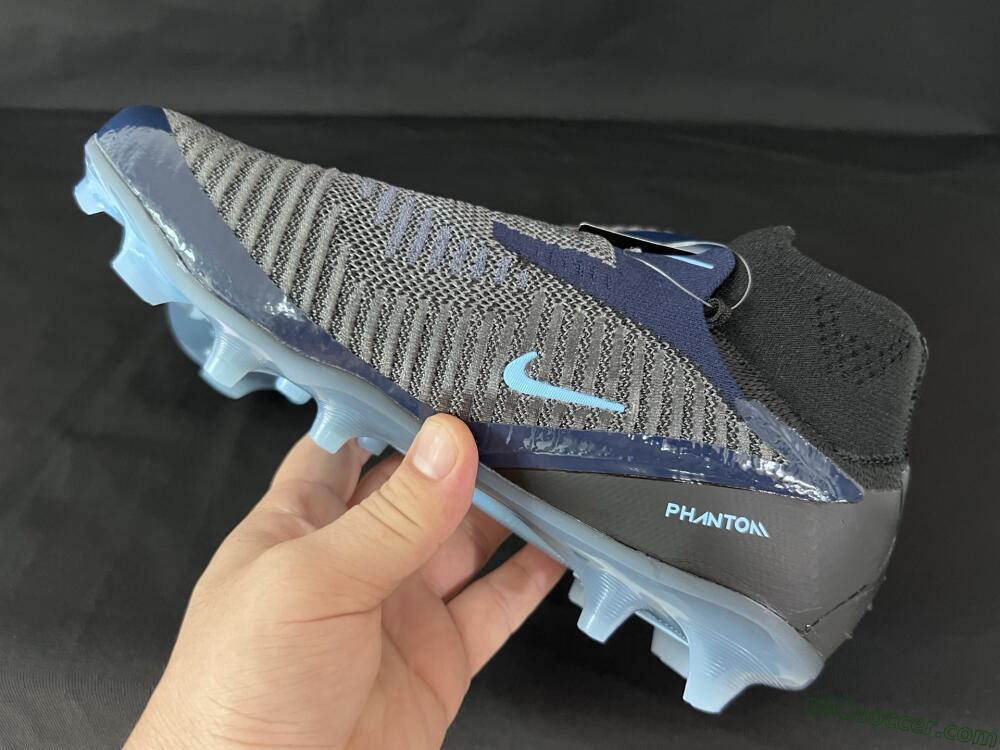 Nike Phantom 6 Elite High FG Firm Ground Soccer Cleats - Silver/White/Black