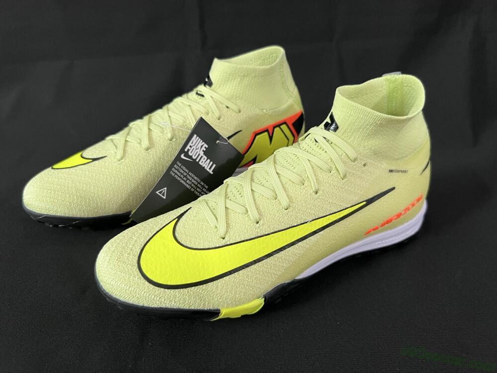 Nike Air Zoom Mercurial Superfly 10 Elite TF Artificial Turf Soccer Shoes - Brown/Yellow/Black