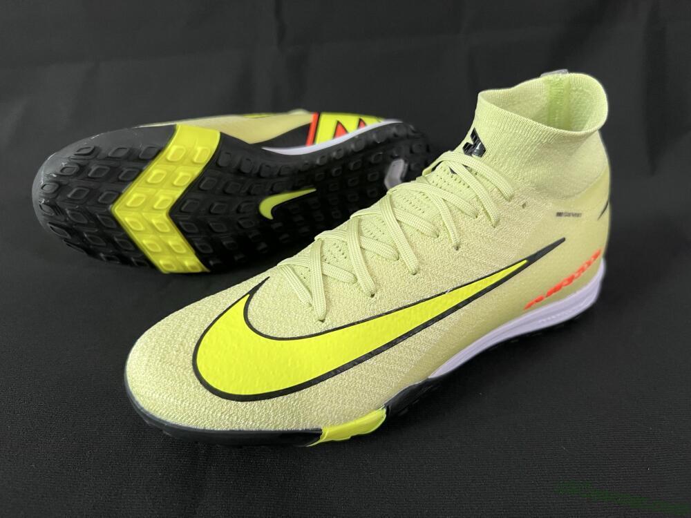 Nike Air Zoom Mercurial Superfly 10 Elite TF Artificial Turf Soccer Shoes - Brown/Yellow/Black