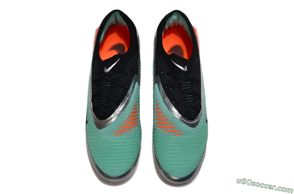Nike Phantom 6 Low Elite AG Artificial Grass Soccer Cleats - Jade/Black/Silver 4