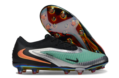Nike Phantom 6 Low Elite AG Artificial Grass Soccer Cleats - Jade/Black/Silver