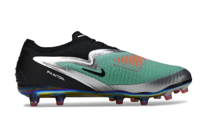 Nike Phantom 6 Low Elite AG Artificial Grass Soccer Cleats - Jade/Black/Silver