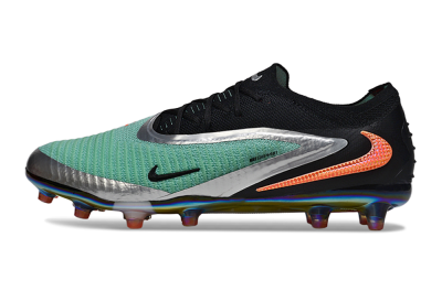 Nike Phantom 6 Low Elite AG Artificial Grass Soccer Cleats - Jade/Black/Silver