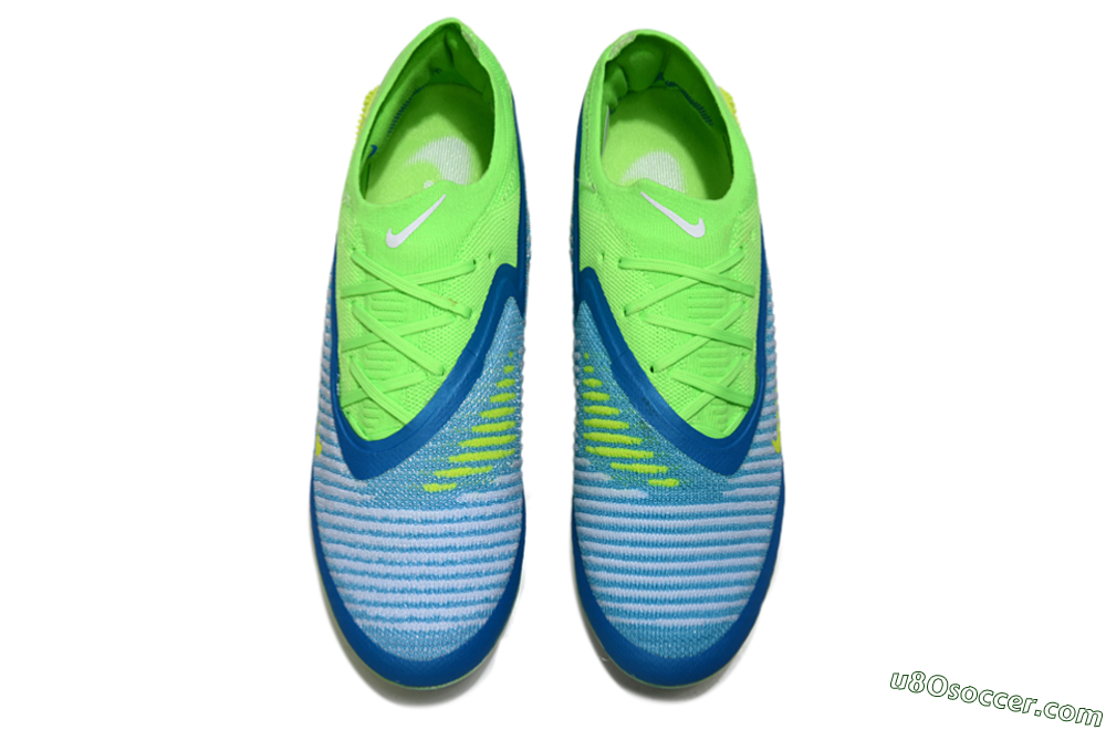 Nike Phantom 6 Low Elite FG Firm Ground Soccer Cleats - Blue/Yellow/White 4