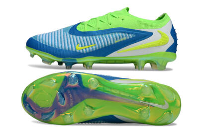 Nike Phantom 6 Low Elite FG Firm Ground Soccer Cleats - Blue/Yellow/White