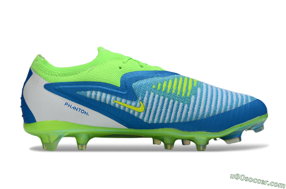 Nike Phantom 6 Low Elite FG Firm Ground Soccer Cleats - Blue/Yellow/White 7