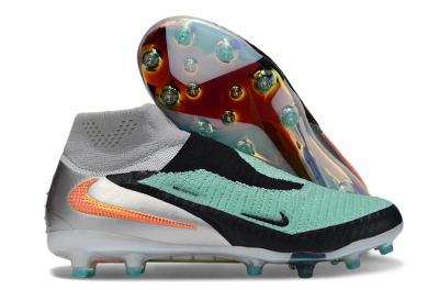 Nike Phantom 6 High Elite AG Artificial Grass Soccer Cleats - Jade/Black/Silver