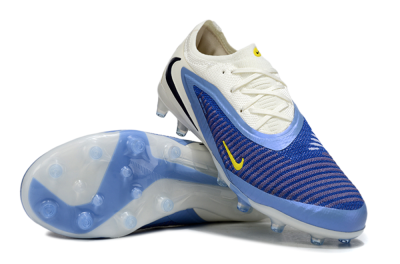 Nike Phantom 6 Low Elite AG Artificial Grass Soccer Cleats - Blue/White/Black