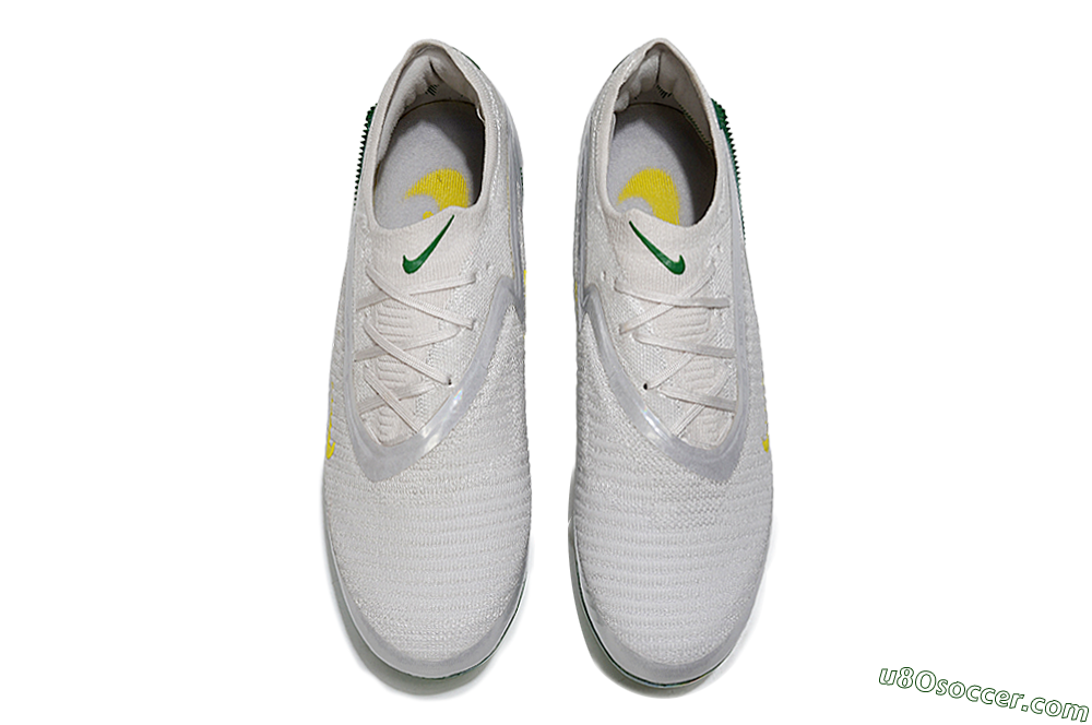 Nike Phantom 6 Low Elite FG Firm Ground Soccer Cleats - White/Silver/Gold 4