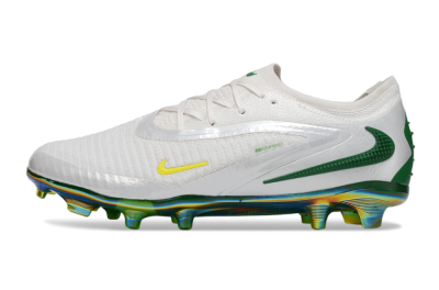 Nike Phantom 6 Low Elite FG Firm Ground Soccer Cleats - White/Silver/Gold