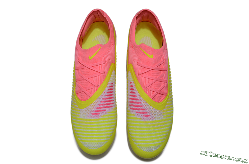 Nike Phantom 6 Low Elite FG Firm Ground Soccer Cleats - Yellow/Pink/White 4