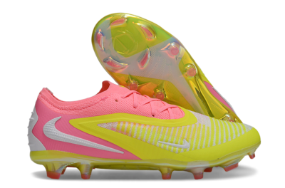 Nike Phantom 6 Low Elite FG Firm Ground Soccer Cleats - Yellow/Pink/White