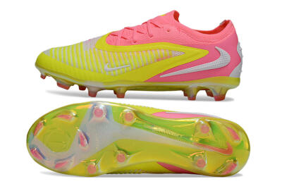 Nike Phantom 6 Low Elite FG Firm Ground Soccer Cleats - Yellow/Pink/White
