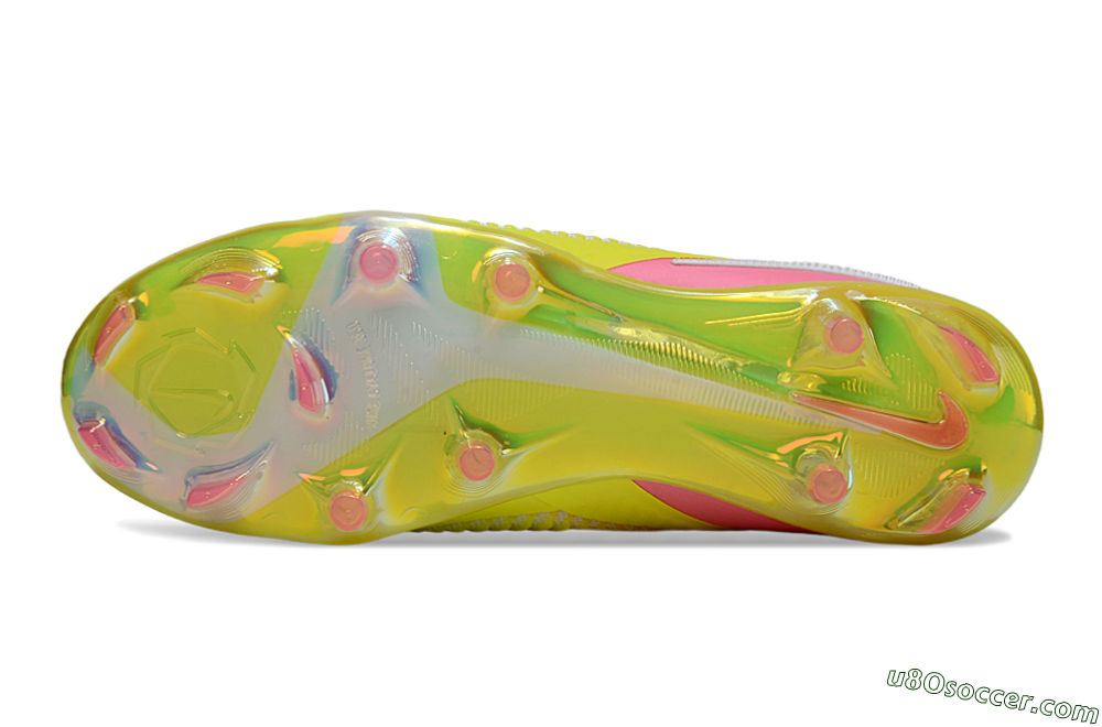 Nike Phantom 6 Low Elite FG Firm Ground Soccer Cleats - Yellow/Pink/White 6