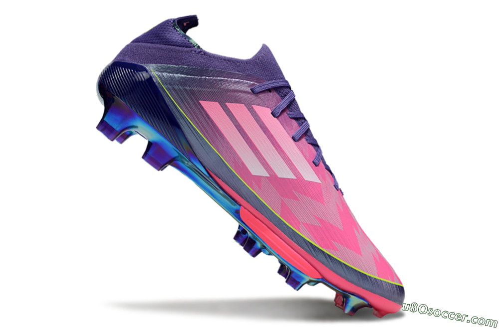 Adidas F50+ Elite Lightstrike Pro FG Firm Ground Soccer Cleats - Pink/Purple/Yellow 4