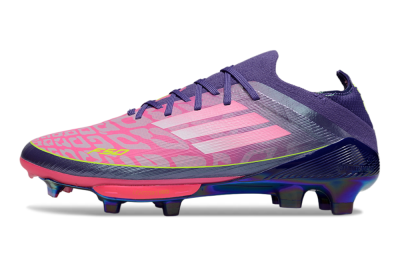 Adidas F50+ Elite Lightstrike Pro FG Firm Ground Soccer Cleats - Pink/Purple/Yellow