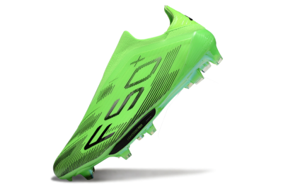 Adidas F50+ Elite Lightstrike Pro Laceless FG Firm Ground Soccer Cleats - Green/Black
