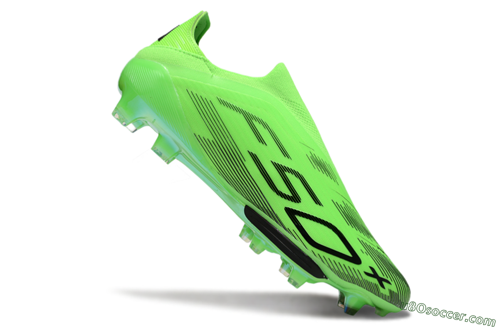 Adidas F50+ Elite Lightstrike Pro Laceless FG Firm Ground Soccer Cleats - Green/Black 4