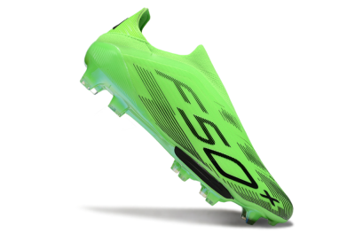 Adidas F50+ Elite Lightstrike Pro Laceless FG Firm Ground Soccer Cleats - Green/Black