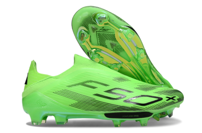 Adidas F50+ Elite Lightstrike Pro Laceless FG Firm Ground Soccer Cleats - Green/Black