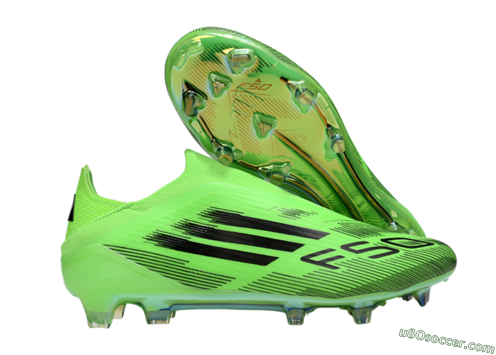 Adidas F50 Elite Laceless FG Firm Ground Soccer Cleats - Green/Black 1