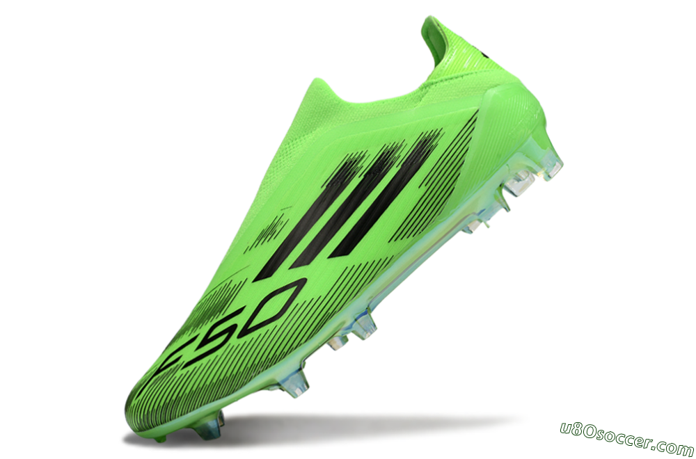 Adidas F50 Elite Laceless FG Firm Ground Soccer Cleats - Green/Black 5