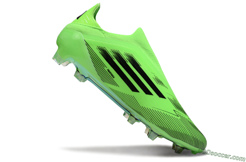 Adidas F50 Elite Laceless FG Firm Ground Soccer Cleats - Green/Black 4