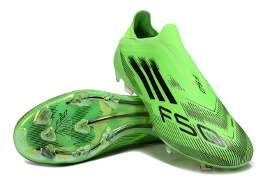Adidas F50 Elite Laceless FG Firm Ground Soccer Cleats - Green/Black