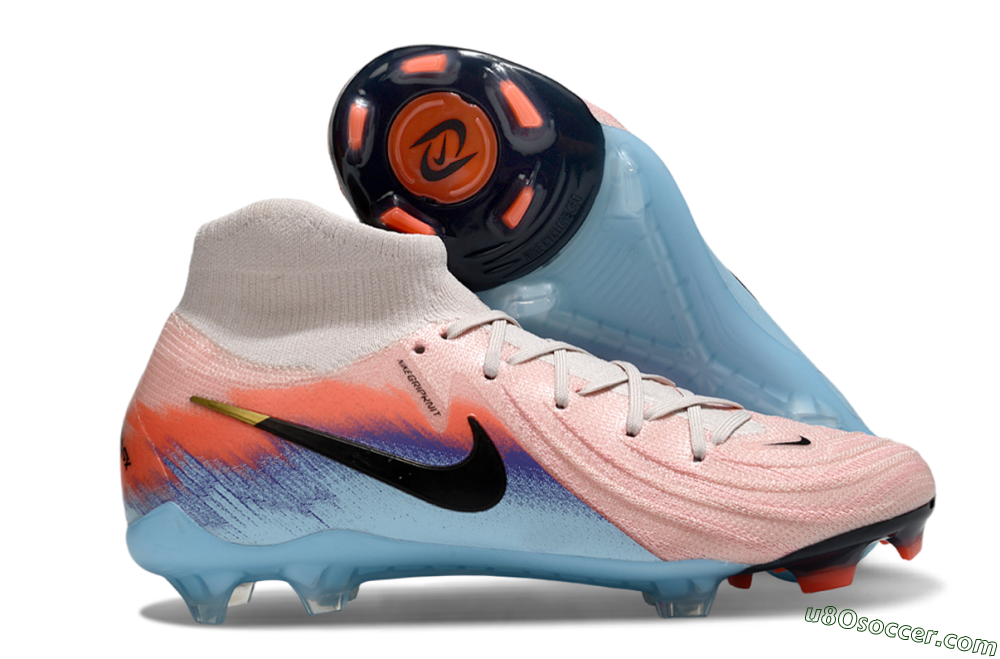 Nike Phantom Luna Elite FG Firm Ground Soccer Cleats - Pink/Red/Blue 1