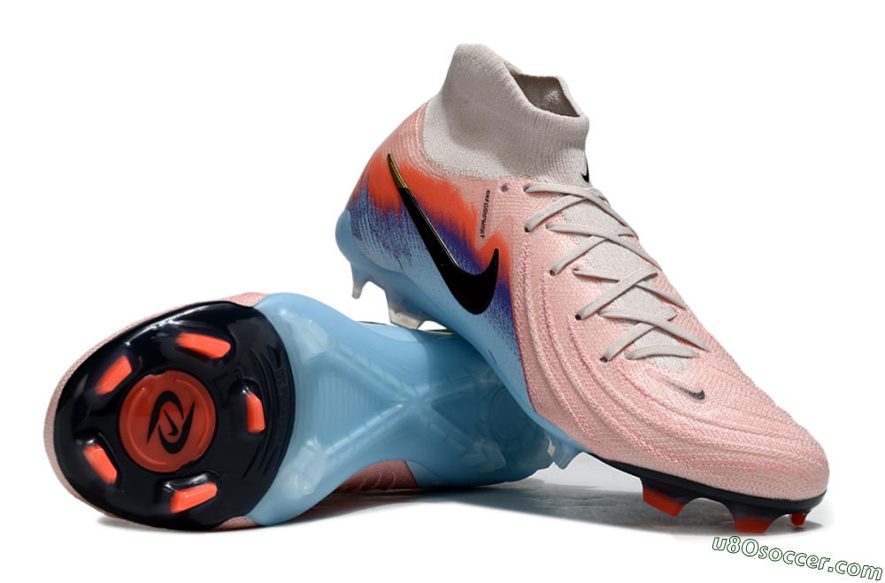Nike Phantom Luna Elite FG Firm Ground Soccer Cleats - Pink/Red/Blue 0