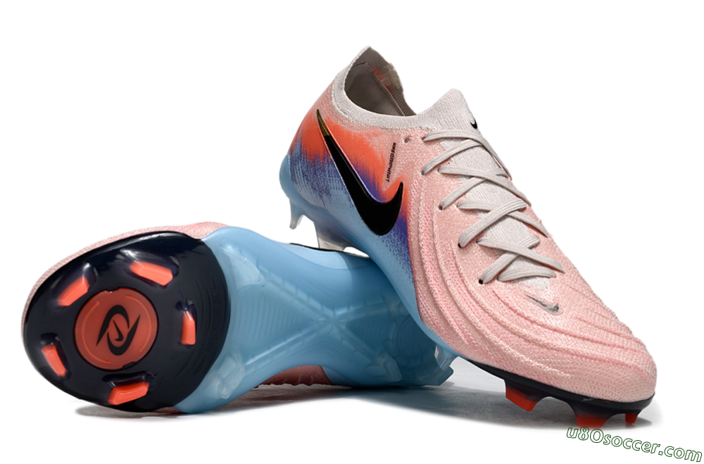 Nike Phantom GX 2 Elite FG Firm Ground Soccer Cleats - Pink/Red/Blue 0