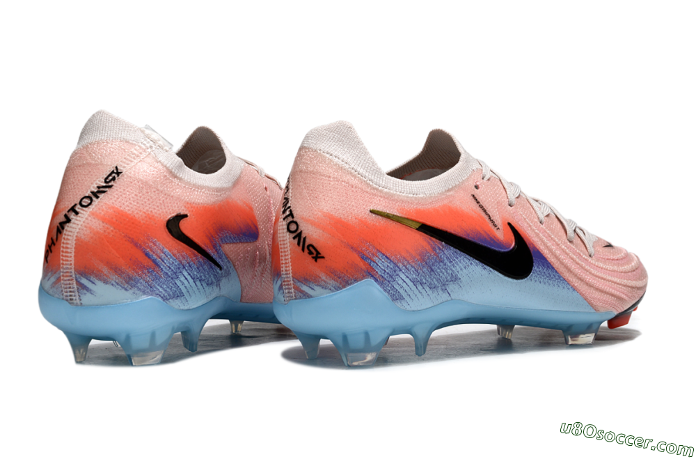 Nike Phantom GX 2 Elite FG Firm Ground Soccer Cleats - Pink/Red/Blue 6