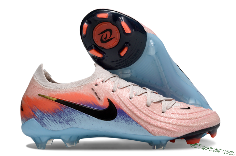 Nike Phantom GX 2 Elite FG Firm Ground Soccer Cleats - Pink/Red/Blue 1