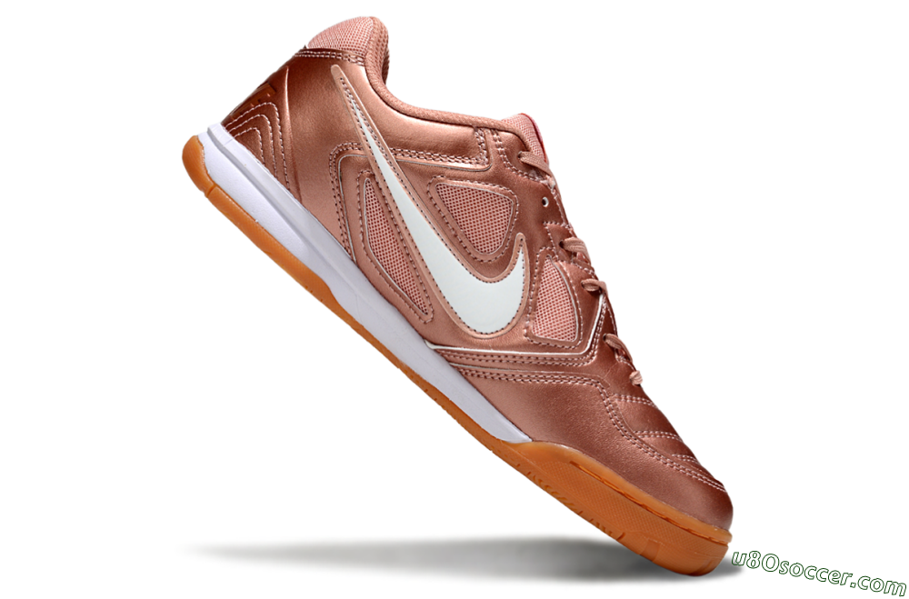 Supreme x Nike SB Gato IC Indoor & Futsal Soccer Shoes - Gold/White/Brown 4