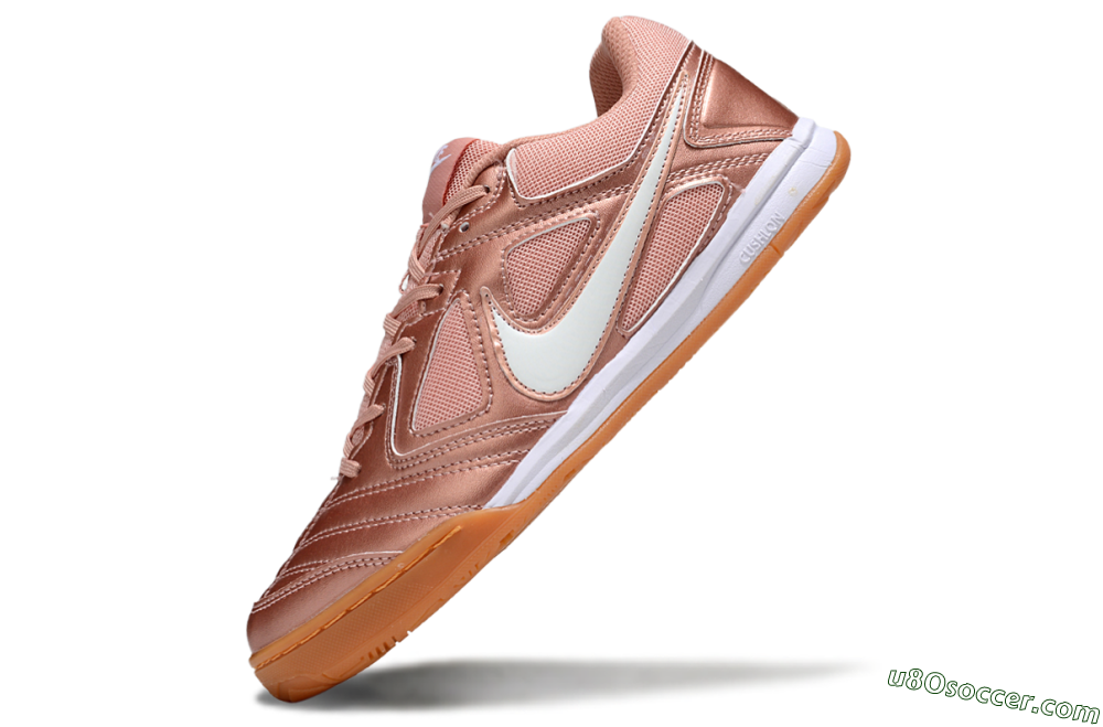 Supreme x Nike SB Gato IC Indoor & Futsal Soccer Shoes - Gold/White/Brown 5