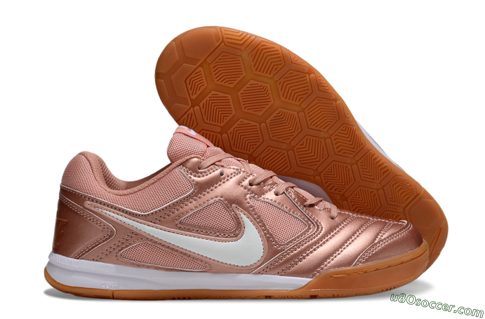 Supreme x Nike SB Gato IC Indoor & Futsal Soccer Shoes - Gold/White/Brown 1