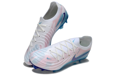 Nike Phantom GX 2 Elite FG Firm Ground Soccer Cleats - White/Pink/Blue