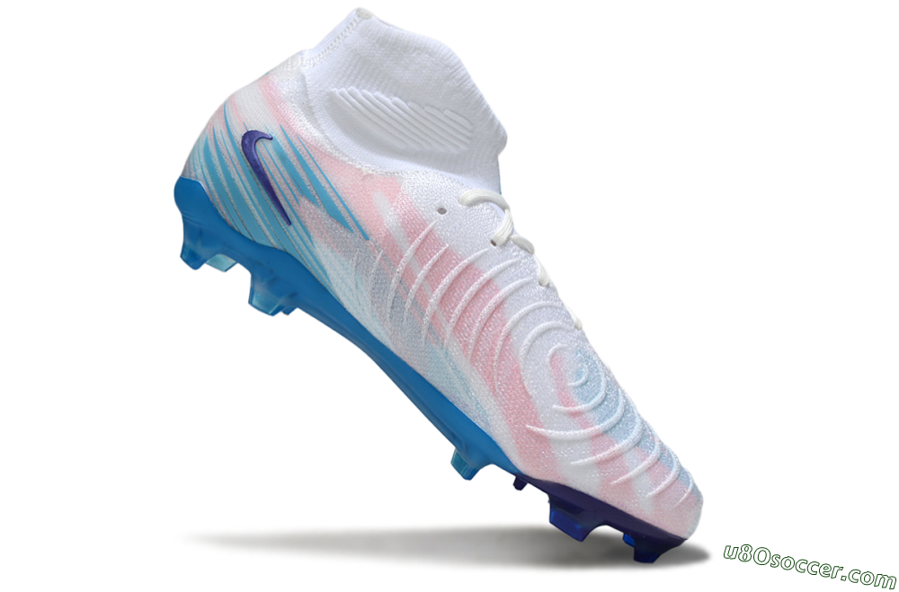 Nike Phantom Luna Elite FG Firm Ground Soccer Cleats - Pink/White/Blue 4