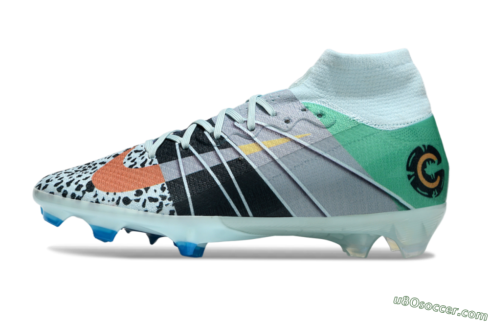 Nike Air Zoom Mercurial Superfly 10 Elite FG Firm Ground Soccer Cleats - Blue/Red/Black 2