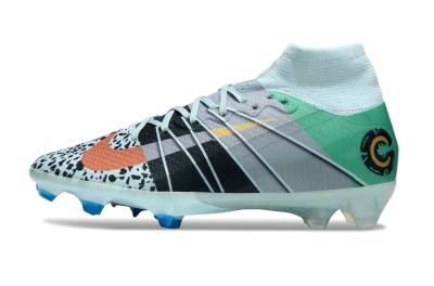 Nike Air Zoom Mercurial Superfly 10 Elite FG Firm Ground Soccer Cleats - Blue/Red/Black