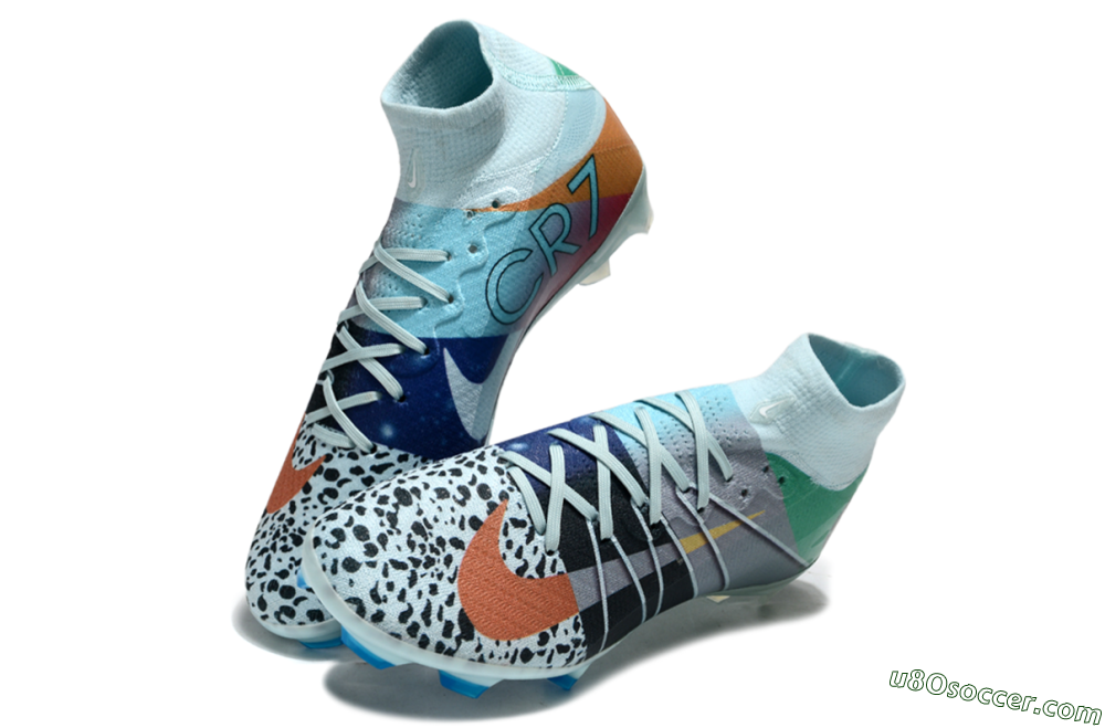 Nike Air Zoom Mercurial Superfly 10 Elite FG Firm Ground Soccer Cleats - Blue/Red/Black 3