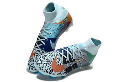 Nike Air Zoom Mercurial Superfly 10 Elite FG Firm Ground Soccer Cleats - Blue/Red/Black