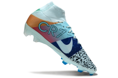 Nike Air Zoom Mercurial Superfly 10 Elite FG Firm Ground Soccer Cleats - Blue/Red/Black