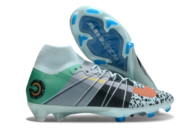 Nike Air Zoom Mercurial Superfly 10 Elite FG Firm Ground Soccer Cleats - Blue/Red/Black