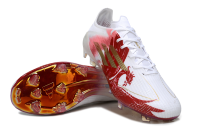 Adidas F50 Pro FG Firm Ground Soccer Cleats - White/Red/Gold