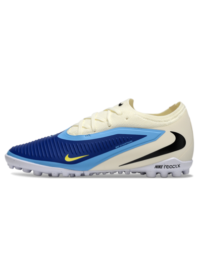 Nike Phantom 6 Low Elite TF Artificial Turf Soccer Shoes - Blue/White/Black